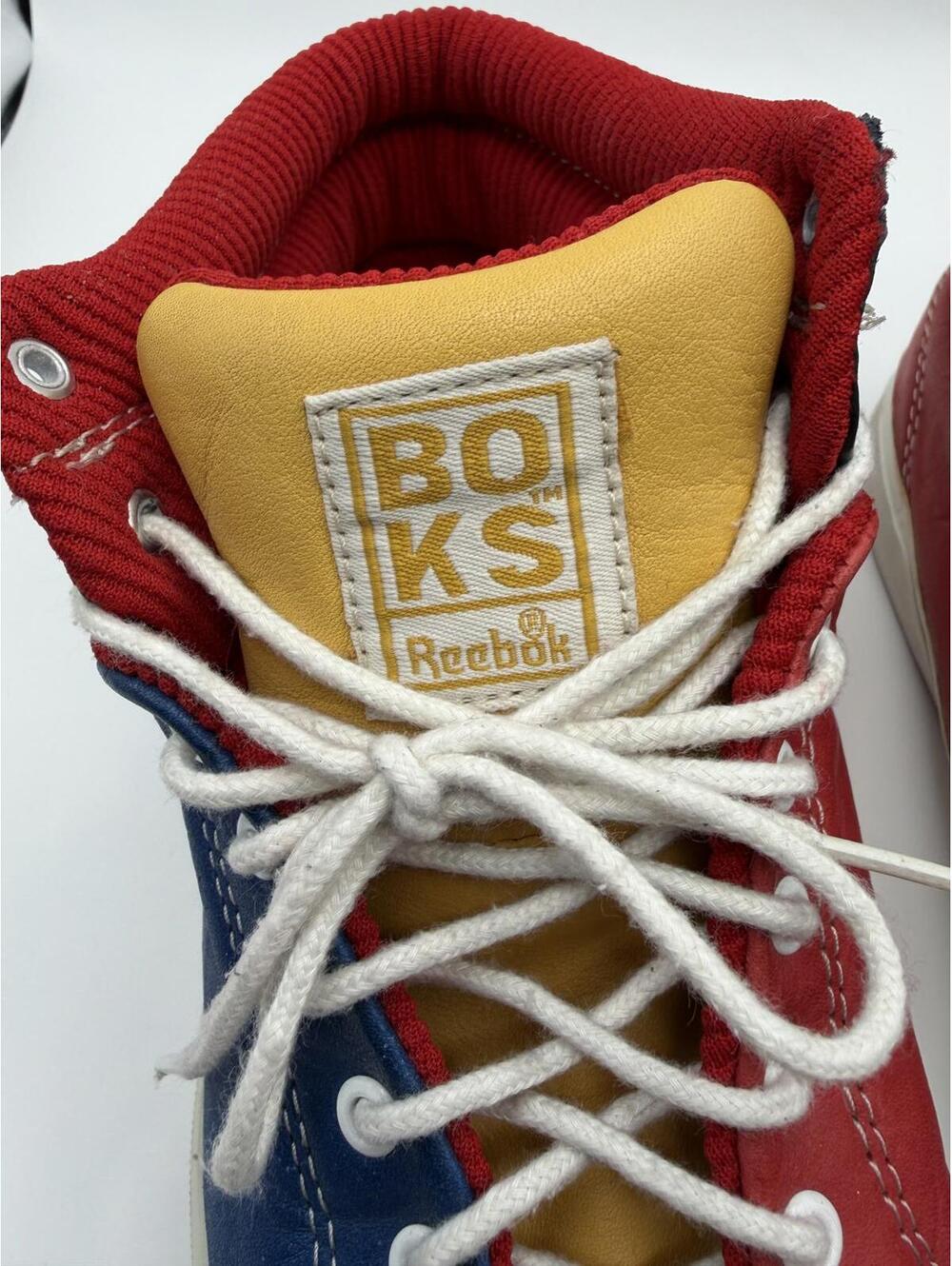Rare 90's Reebok BOKS Classic Color Block High Top Sneakers Skater Retro Vintage - Picture 14 of 16